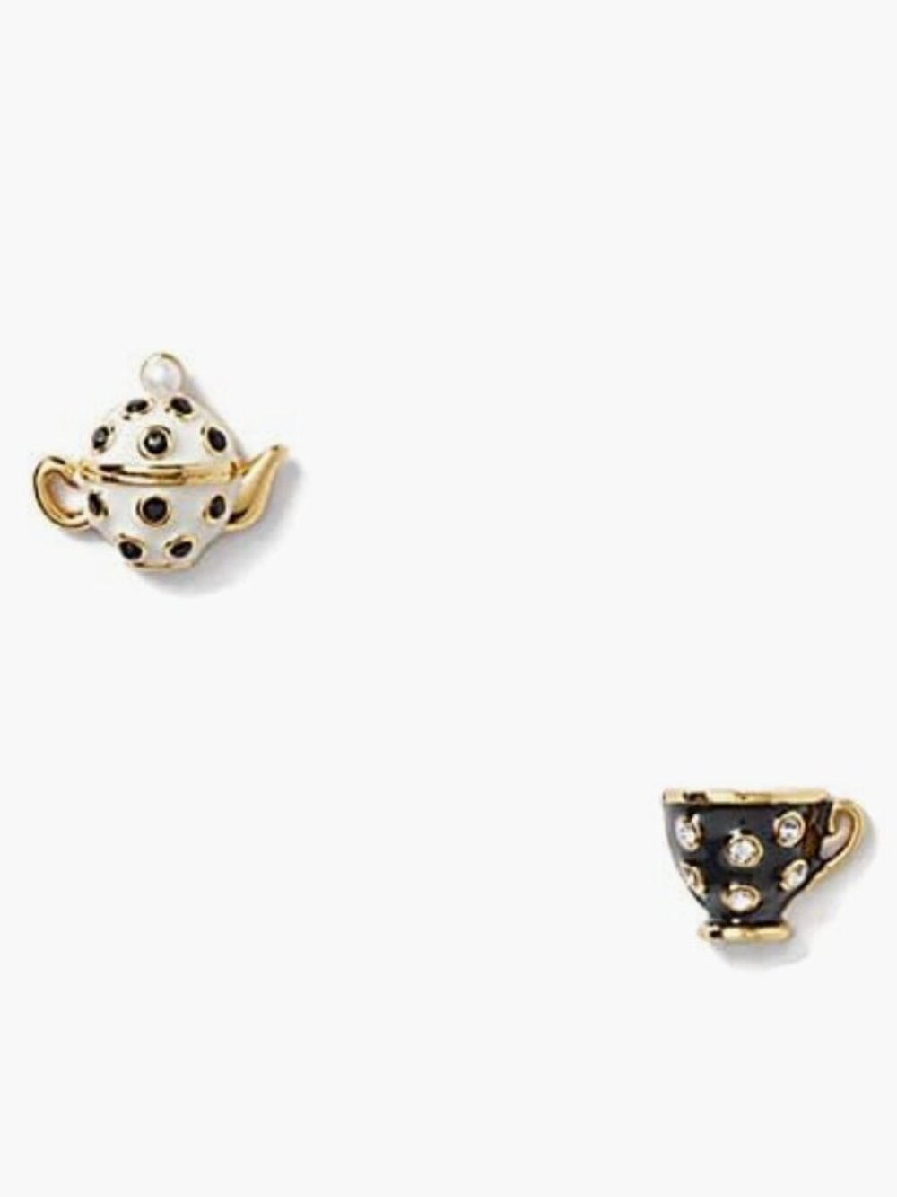 Kate Spade Alice in Wonderland "Tea Time" Stud Earrings - NWT - Picture 1 of 7